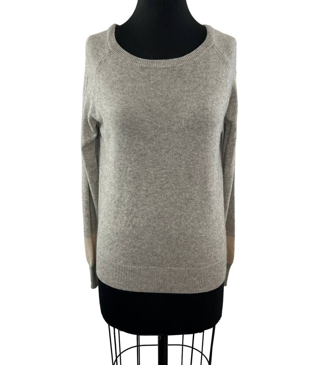 REPEAT Silver Edition Heather Gray S Sweater Cashmere Round Long Sleeve Pullover